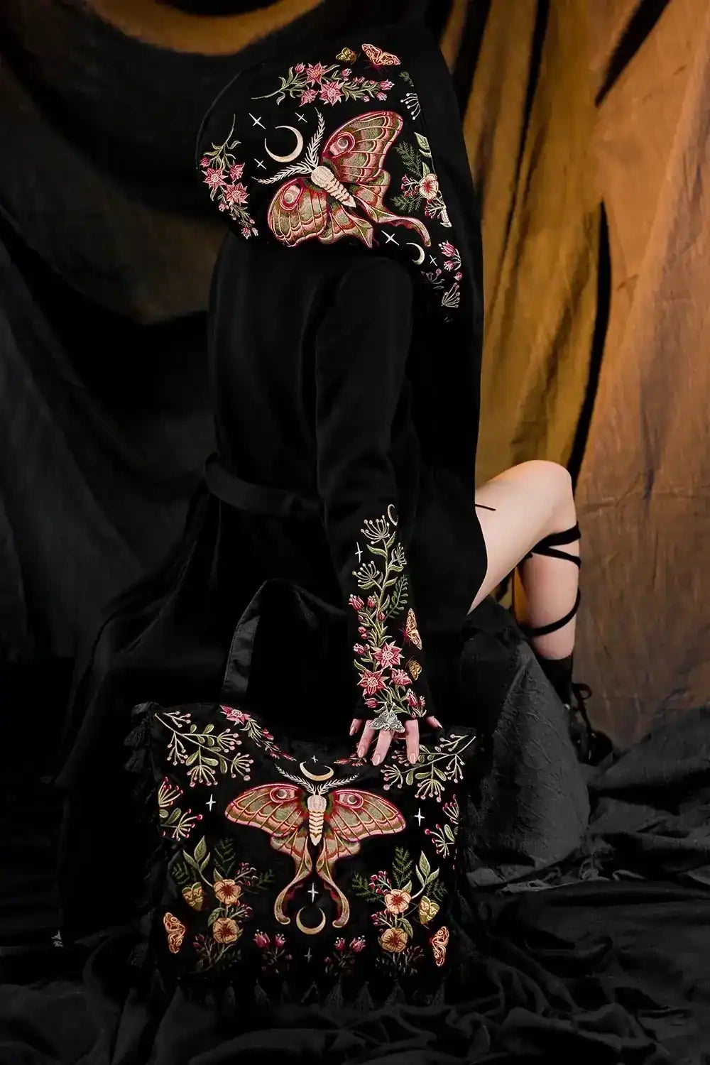 embroidered whimsigoth fairycore coat