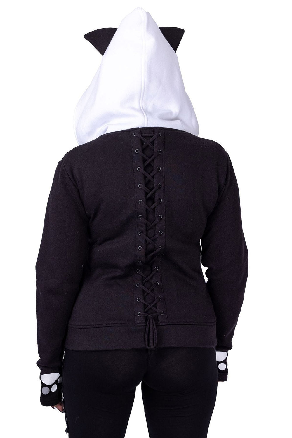 Kitty Hoodie [BLACK/WHITE]