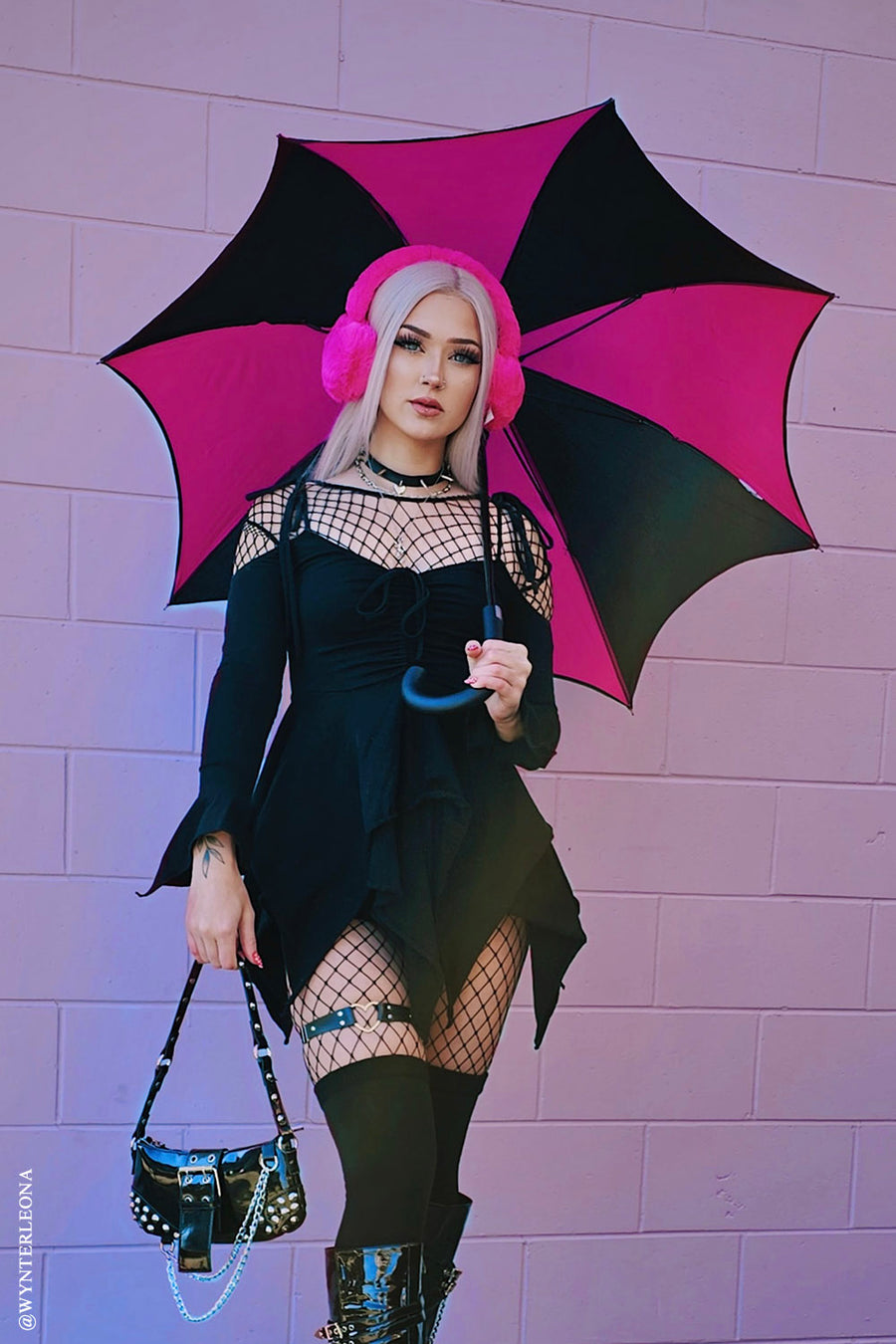 creepy cute goth umbrella