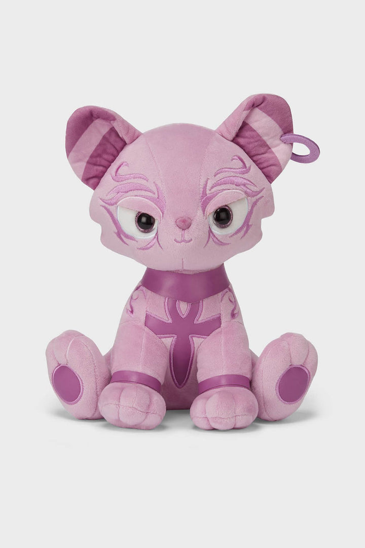 pastel pink bastet cat plushie 