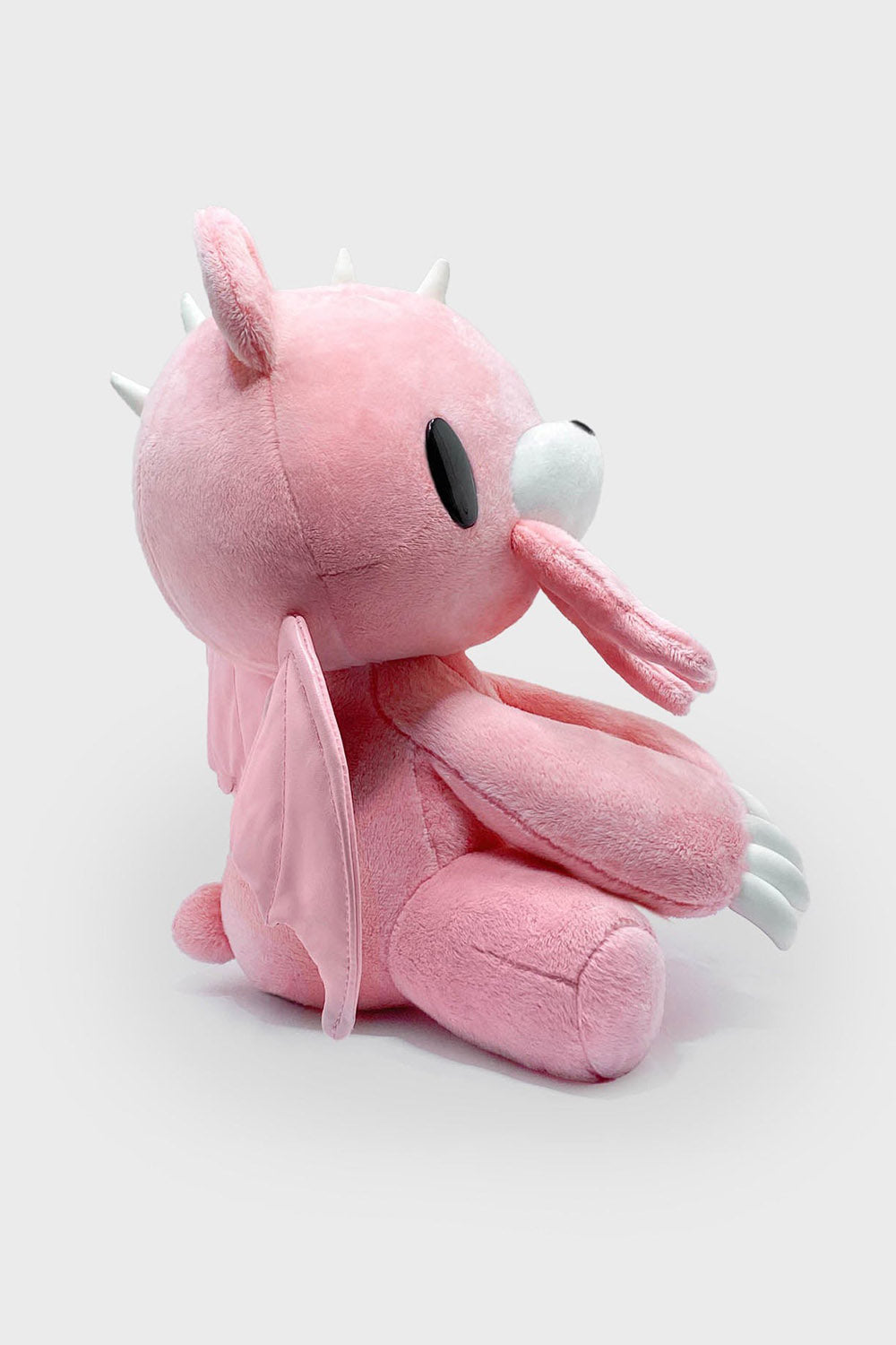 pink gloomy bear with bat wings plushie
