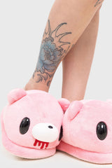 pastel goth gloomy bear slippers