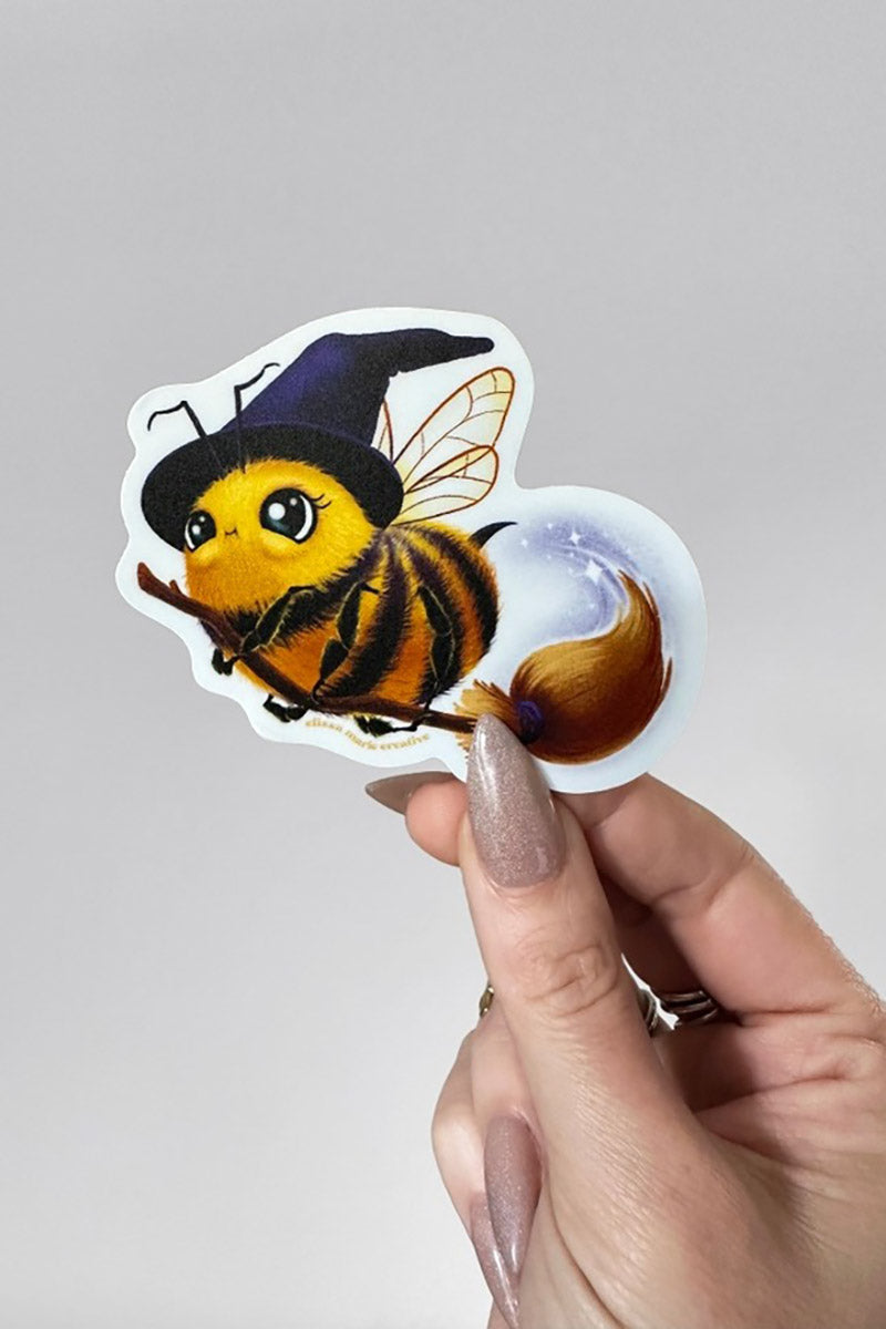 witchy bee sticker