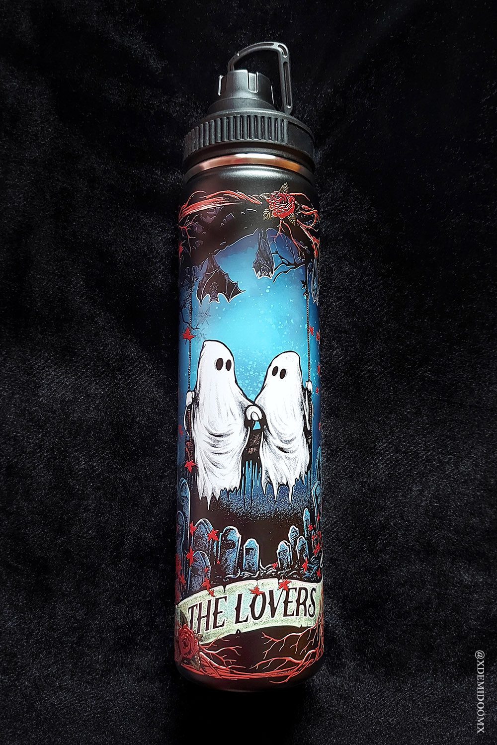 Ghost Love 24 Oz Water Bottle Tumbler