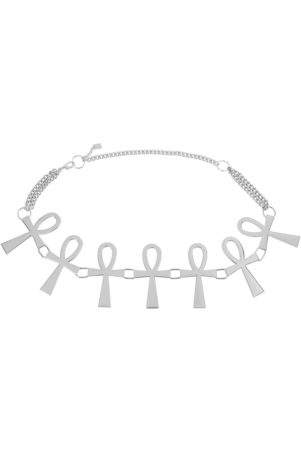 occult ankh silver belt