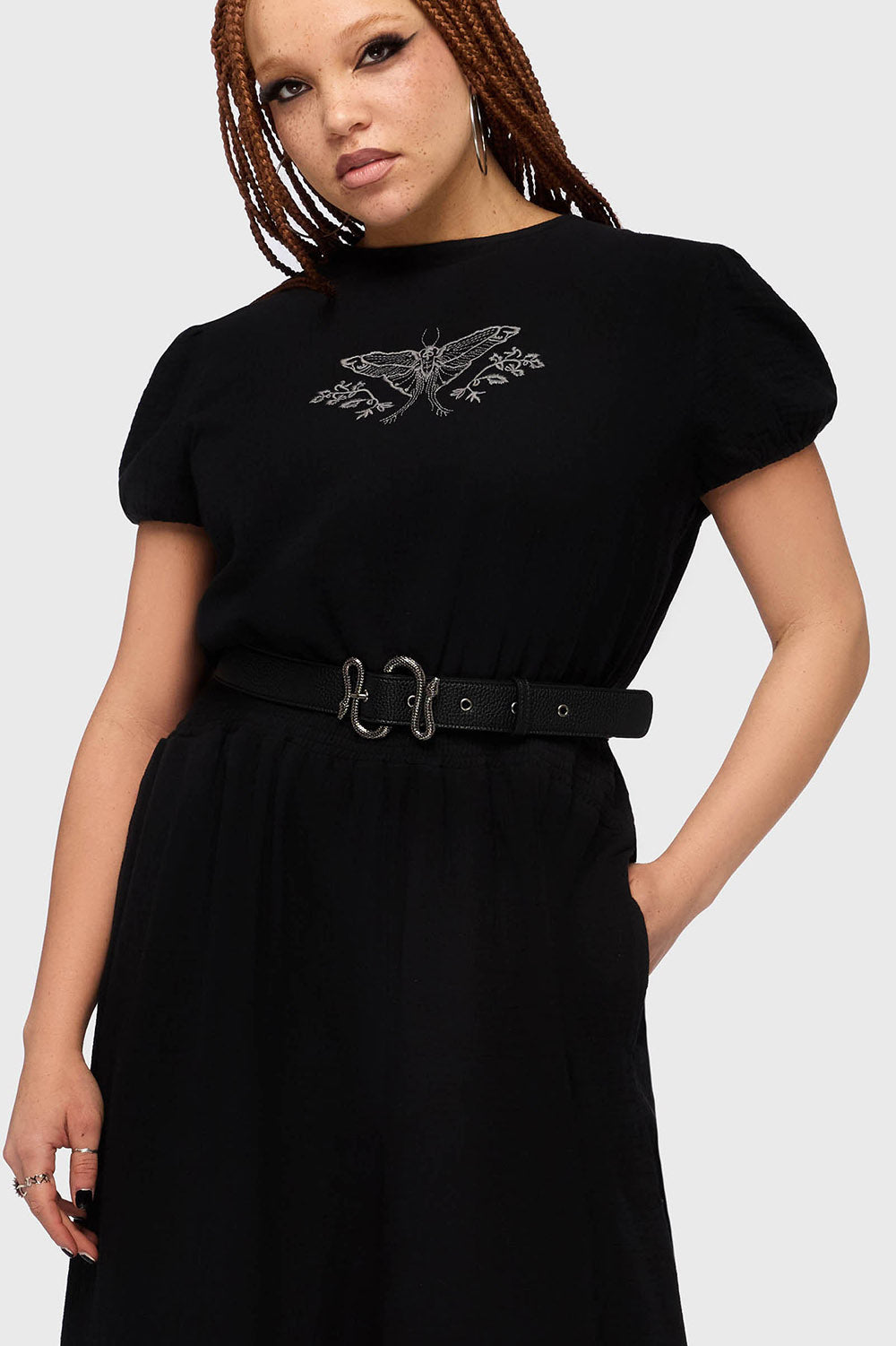 womens killstar gothic snake belt 