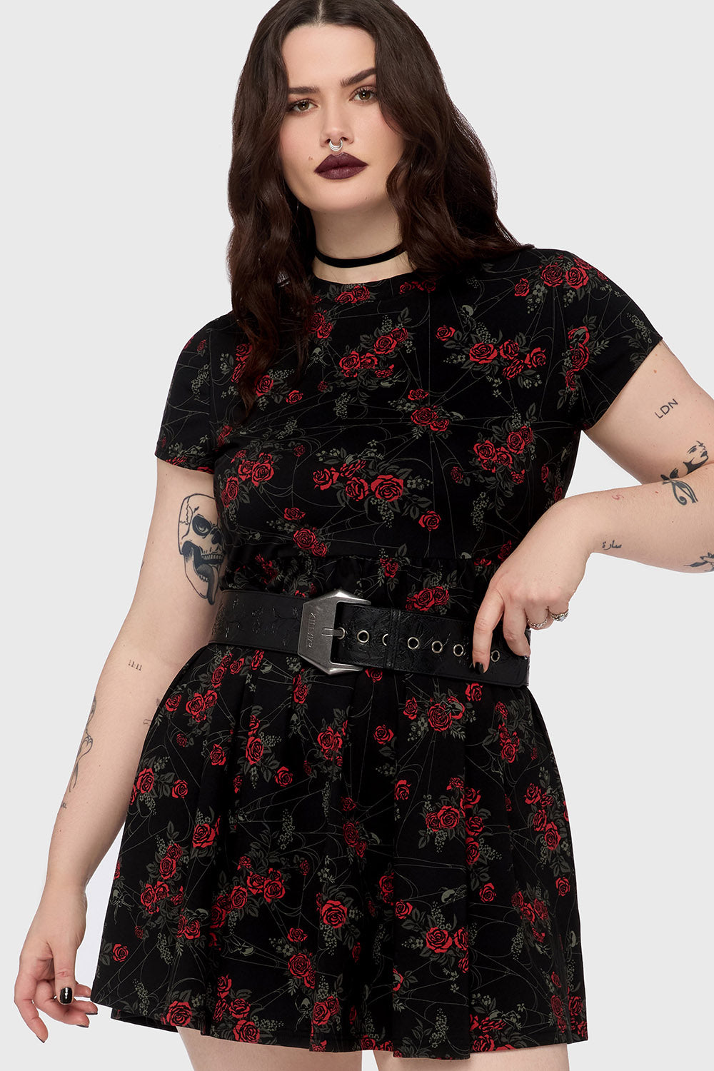 unique metal buckle gothic waist belt 