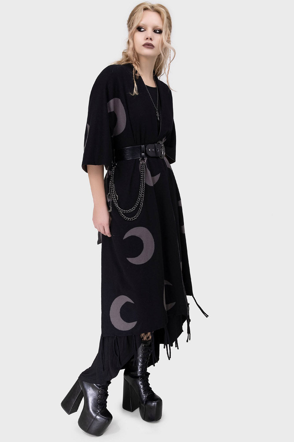  hippie goth wide waistband belt