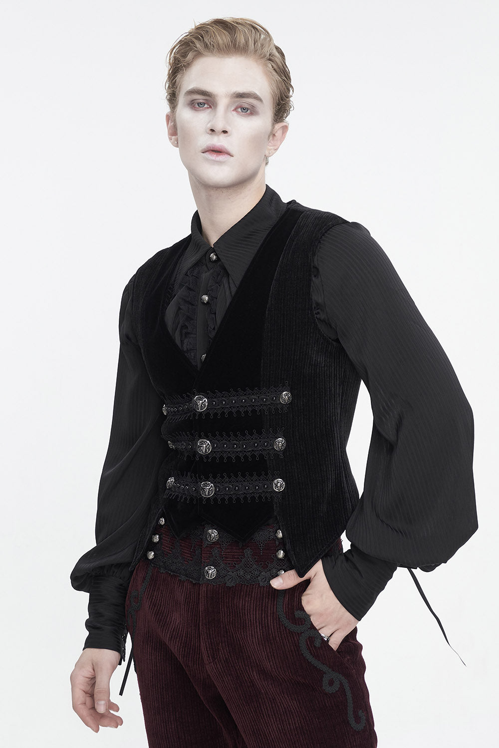 mens plus size mens gothic vest