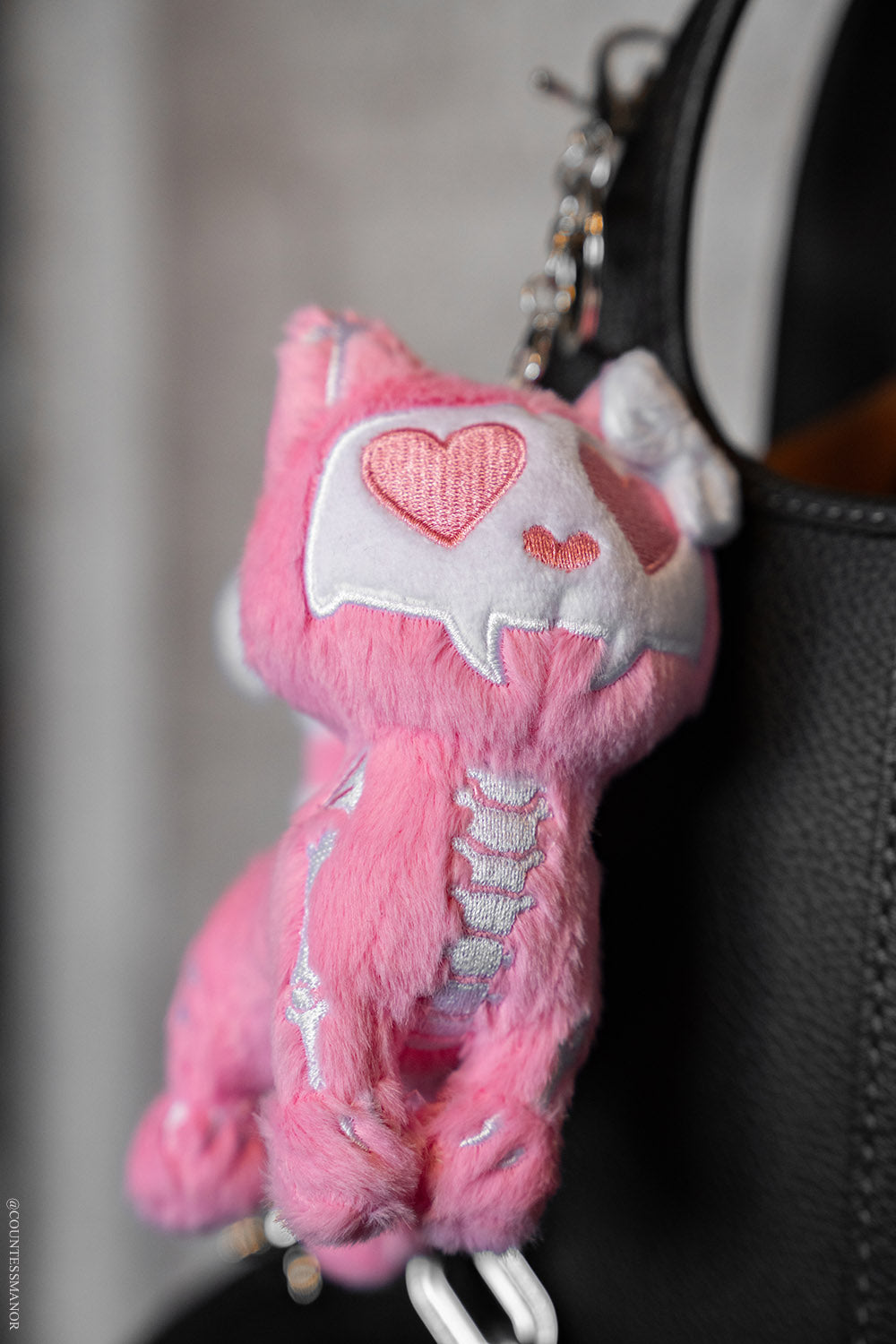 valentien's day cat plushie keychain 