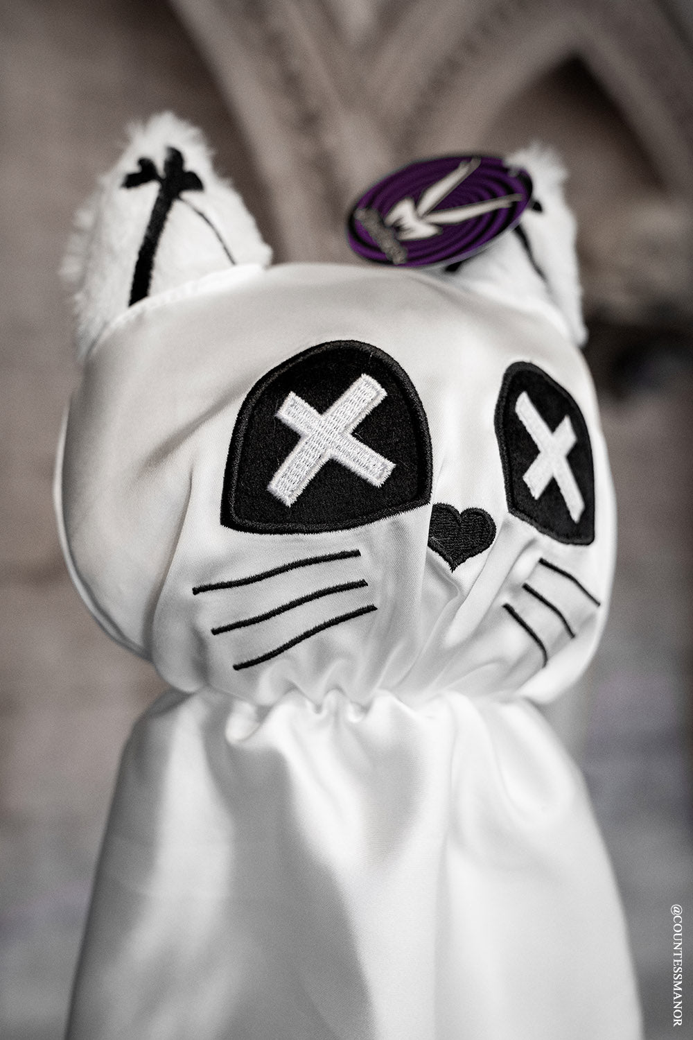 skeleton cat ghost stuffed animal