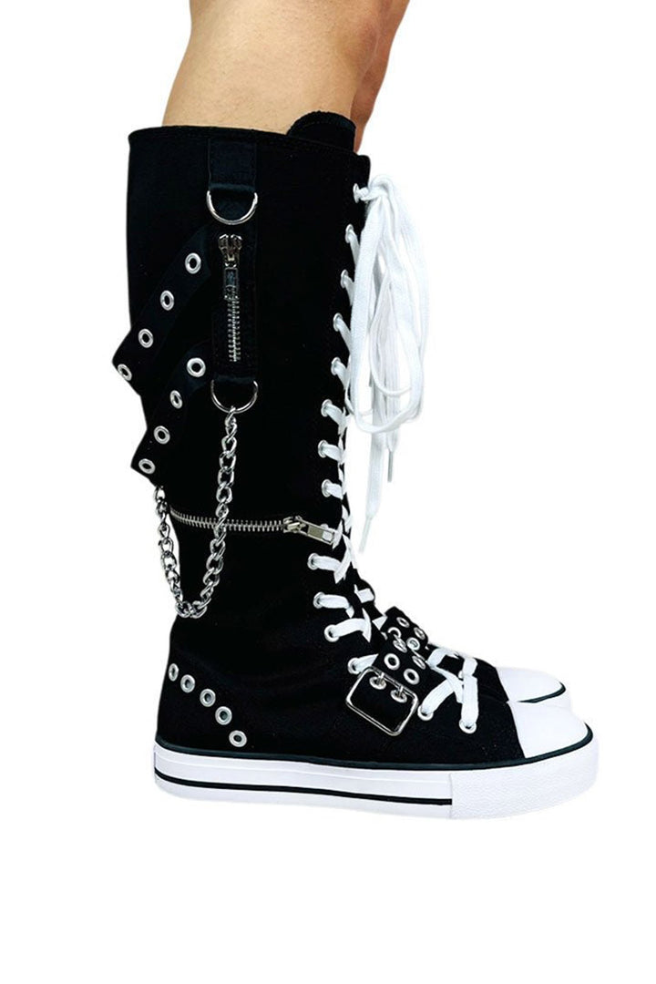 womens high top punk sneakers