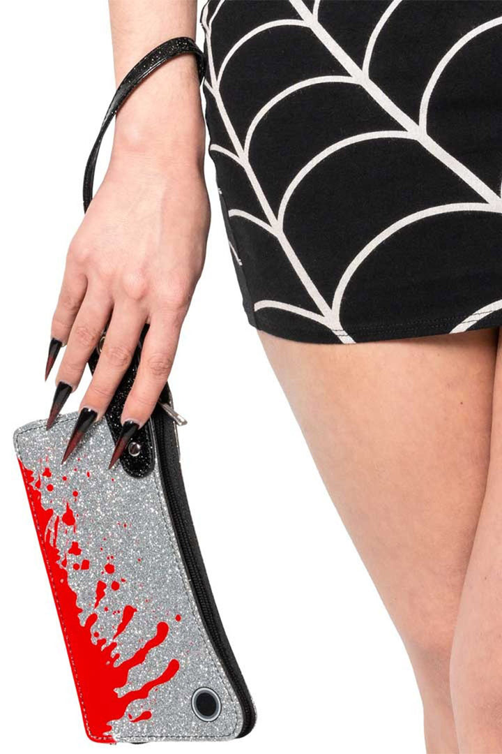kreepsville butcher knife wallet with detachable wrist strap 