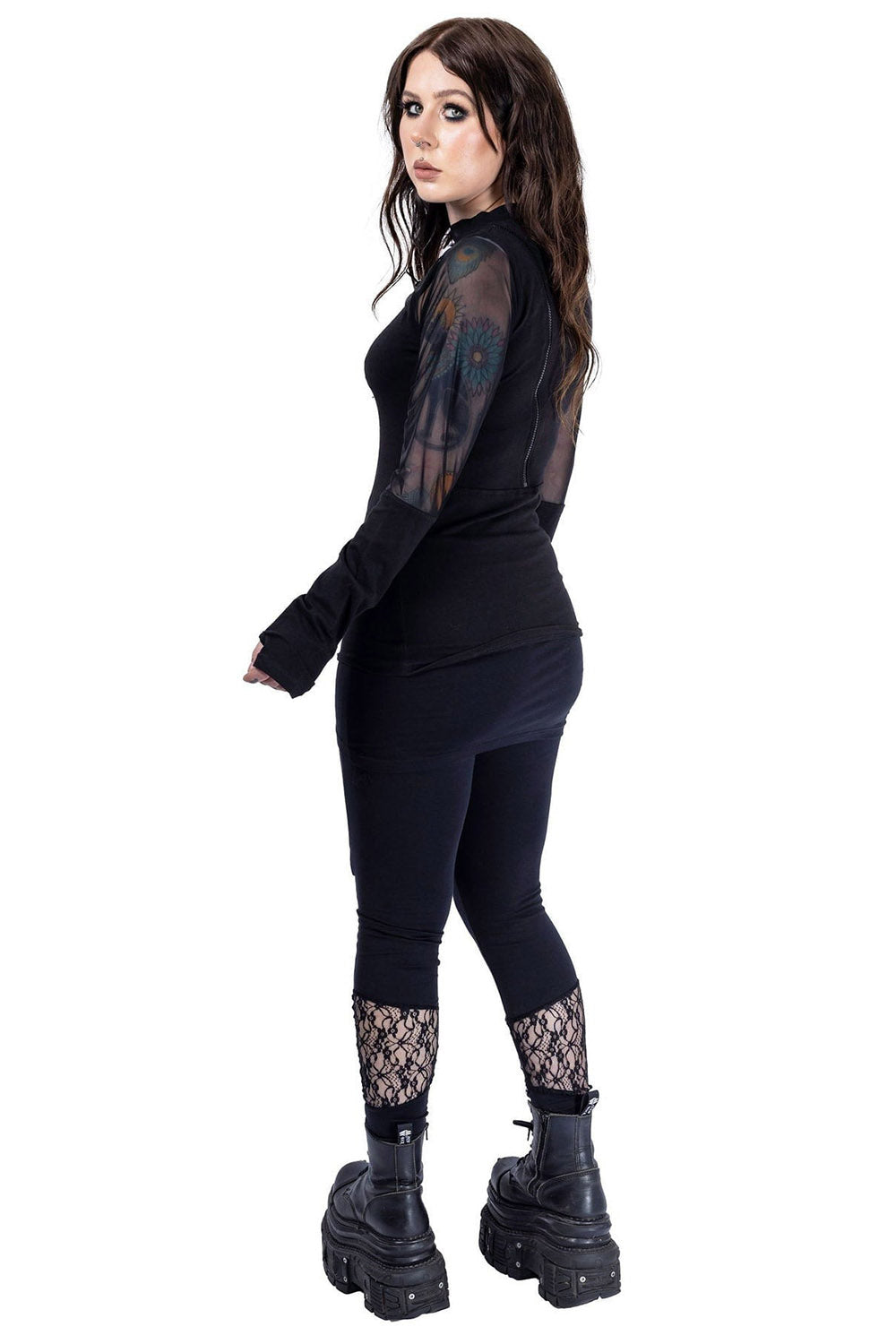 gothic lace leggings for women
