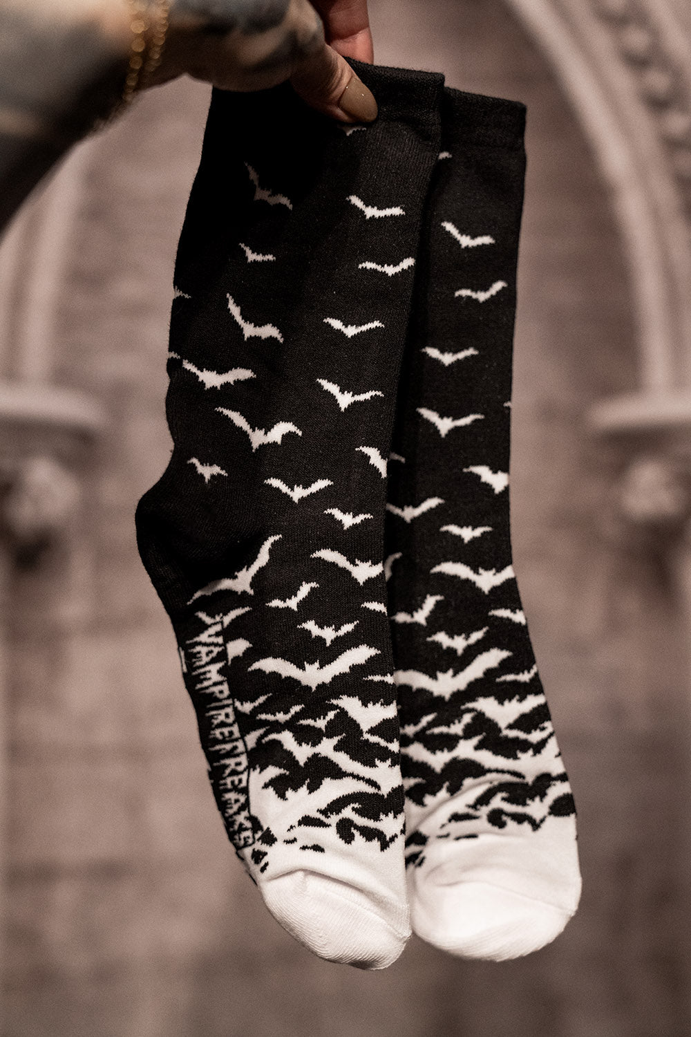 knitted bat socks