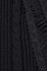 high rise embroidered gothic maxi skirt by punk ave 