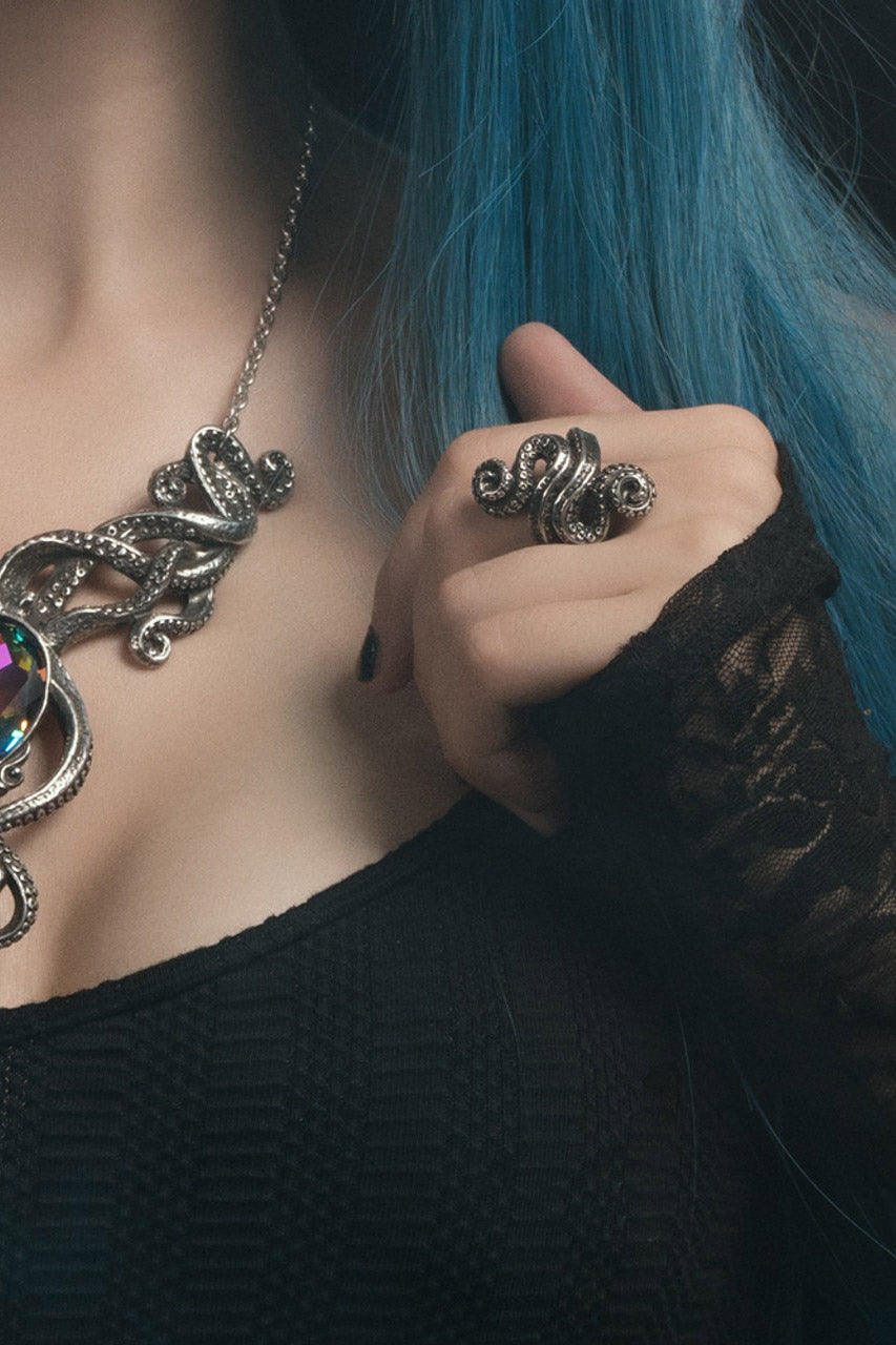 gothic tentacle ring