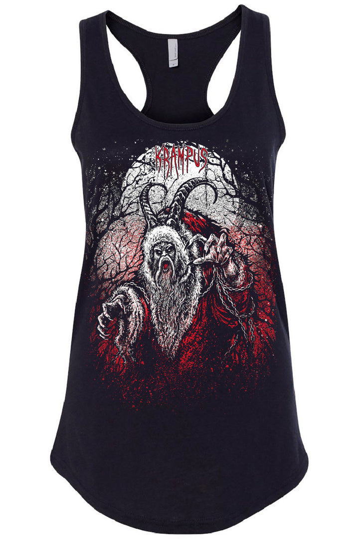 funny krampus  tank top for women