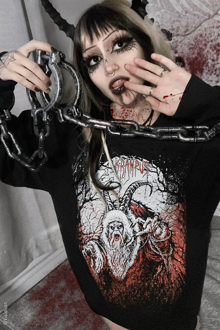 Naughty List Krampus Sweatshirt