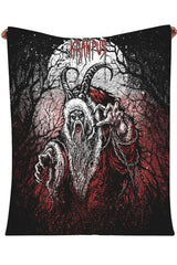 gothic christmas throw blanket made of fleece