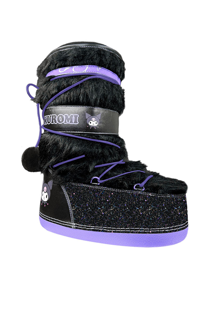 ヤッミー Blizz Kuromi Snow Boots [Black/Lavender] – VampireFreaks