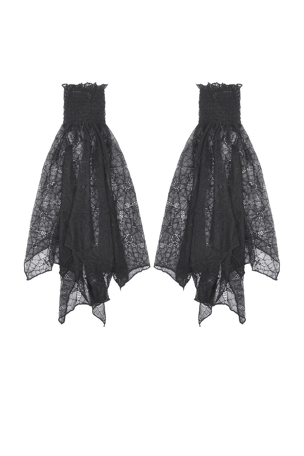 gothic spiderweb arm warmers