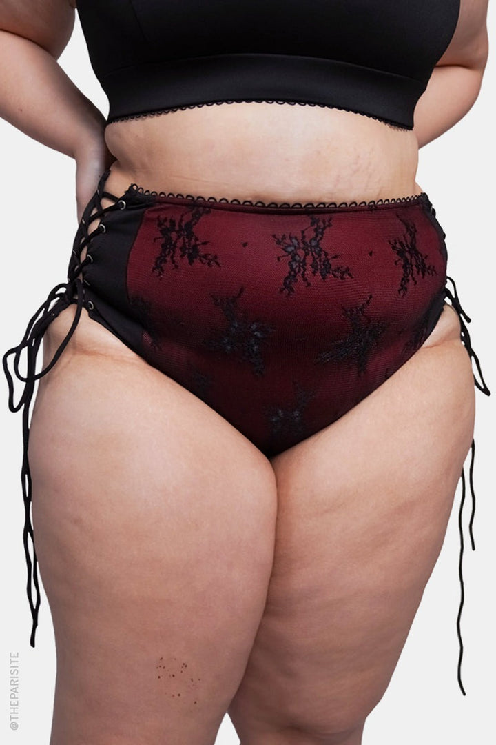 lace gothic swimsuit by forest ink