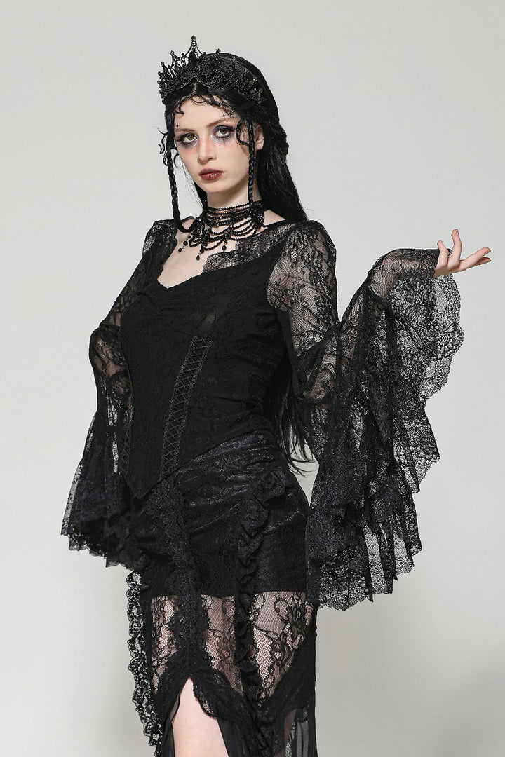 romantic goth lace blouse