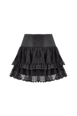 Cute black punk skirt from Dark In Love