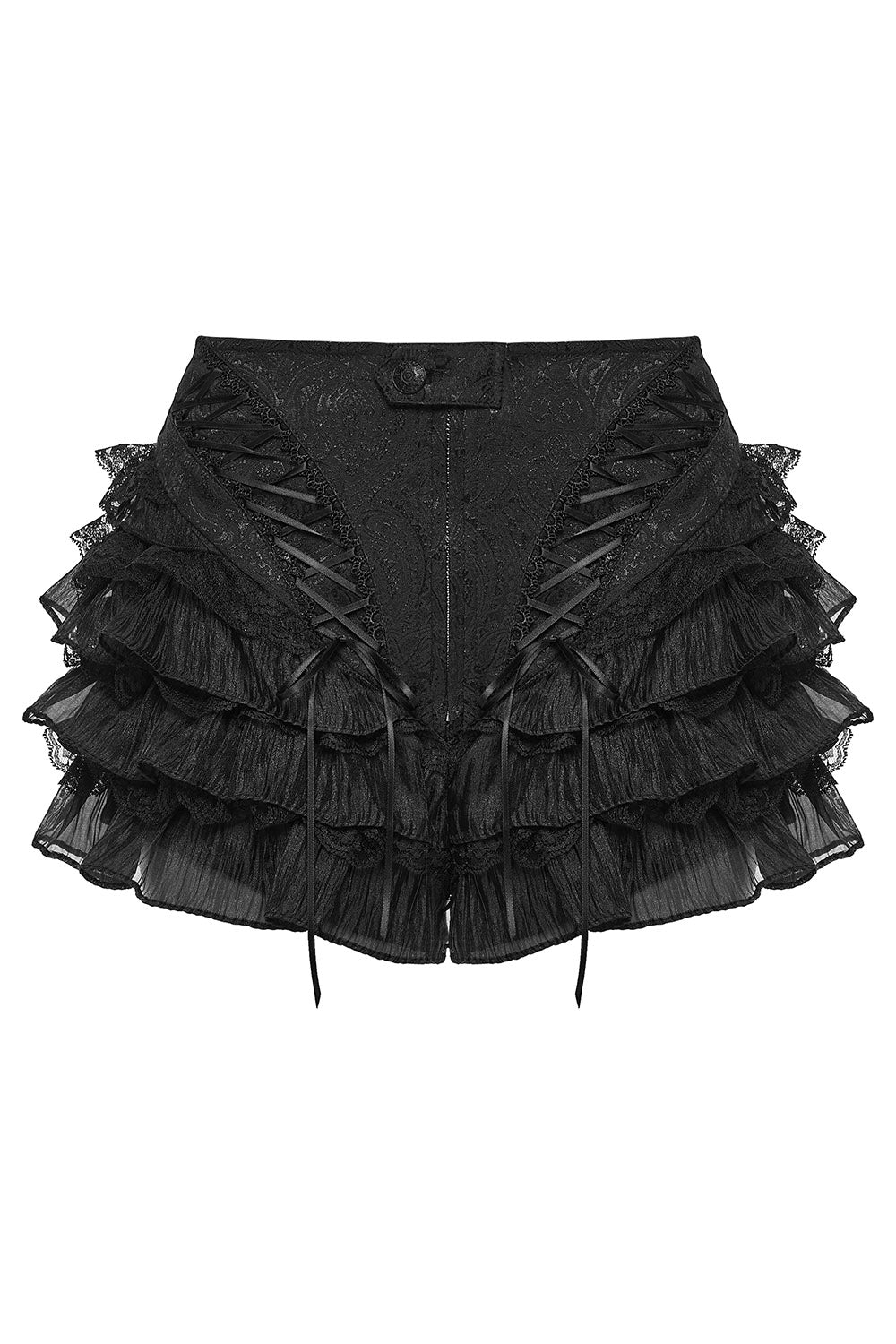 womens ruffled bloomer shorts by punk rave