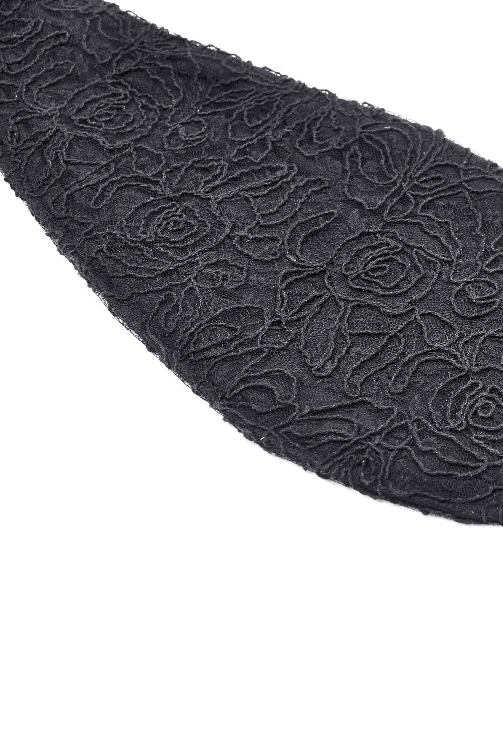 dark kawaii floral lace long black bunny rabbit eat hat