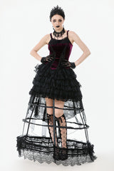 vintage goth caged hoop skirt