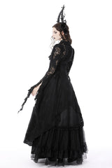 ruffled gothic cardigan