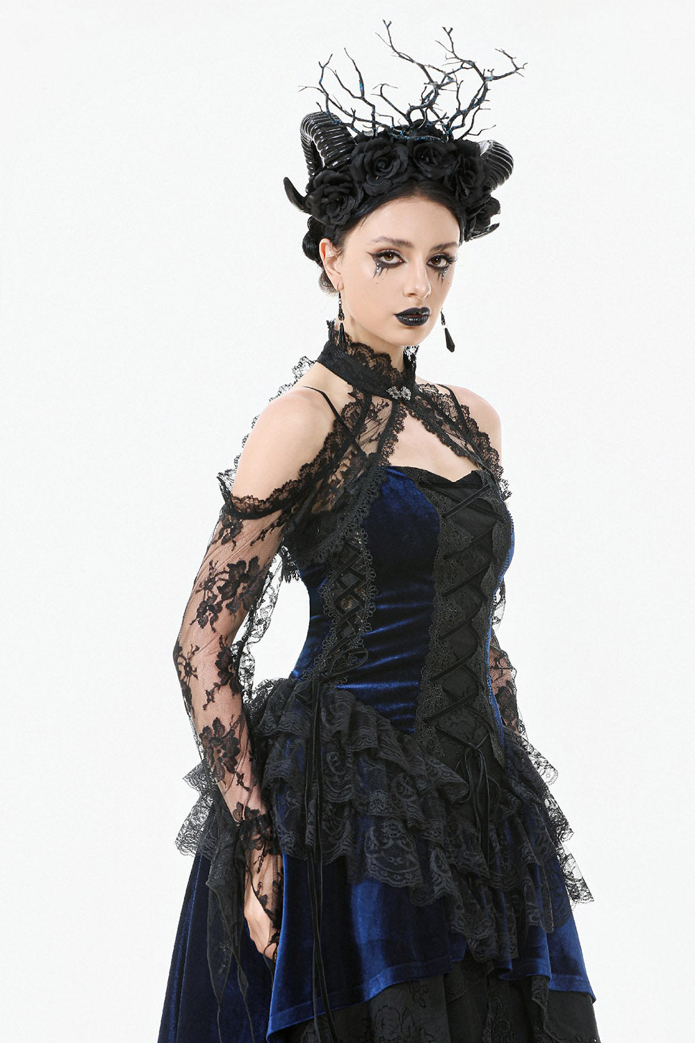 black lace bolero shrug by dark in love