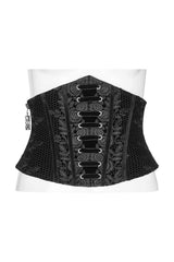 victorian black velvet gothic corset 