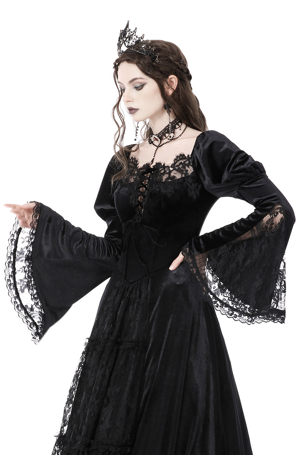 womend historical gothic gown
