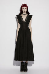 gothic rose cut-out dress