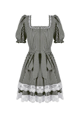 striped short dress