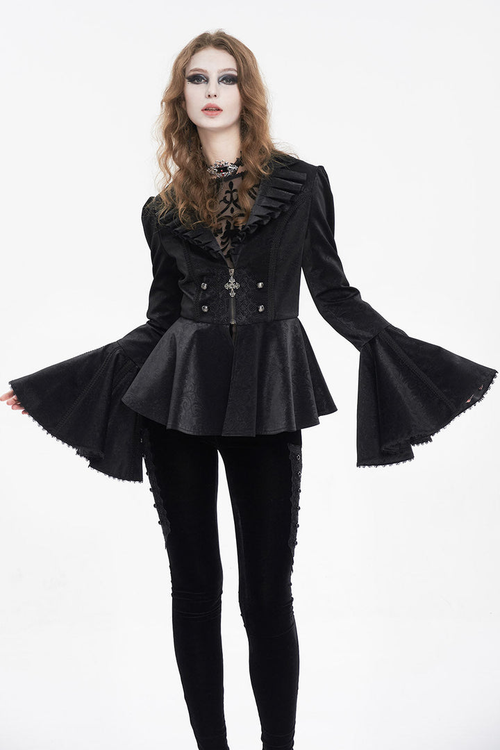 high waisted gothic coat