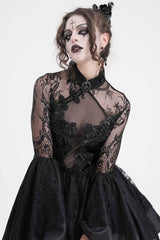 lace gothic gown