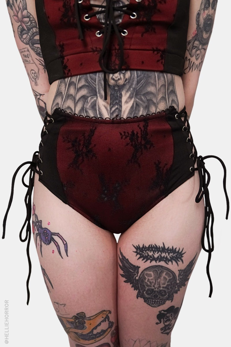 one piece gothic swimsuit by forest ink 