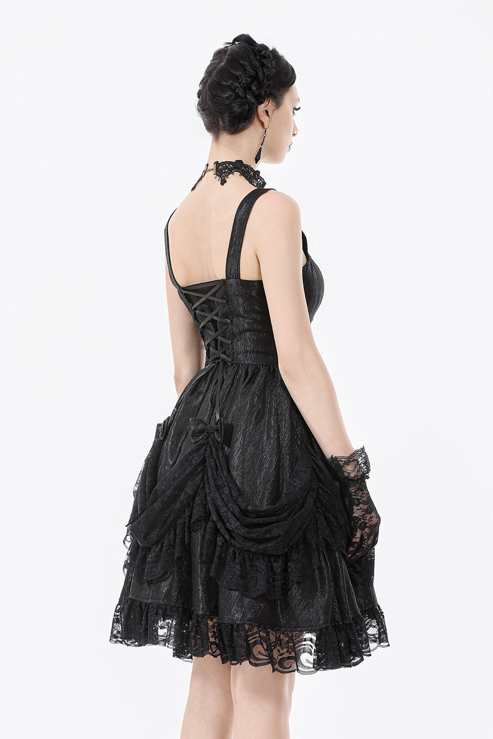 mini corset gothic bustle dress