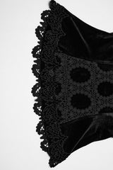 quirky puff sleeve gothic top