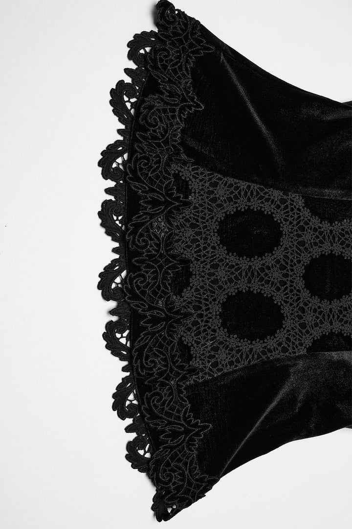 quirky puff sleeve gothic top