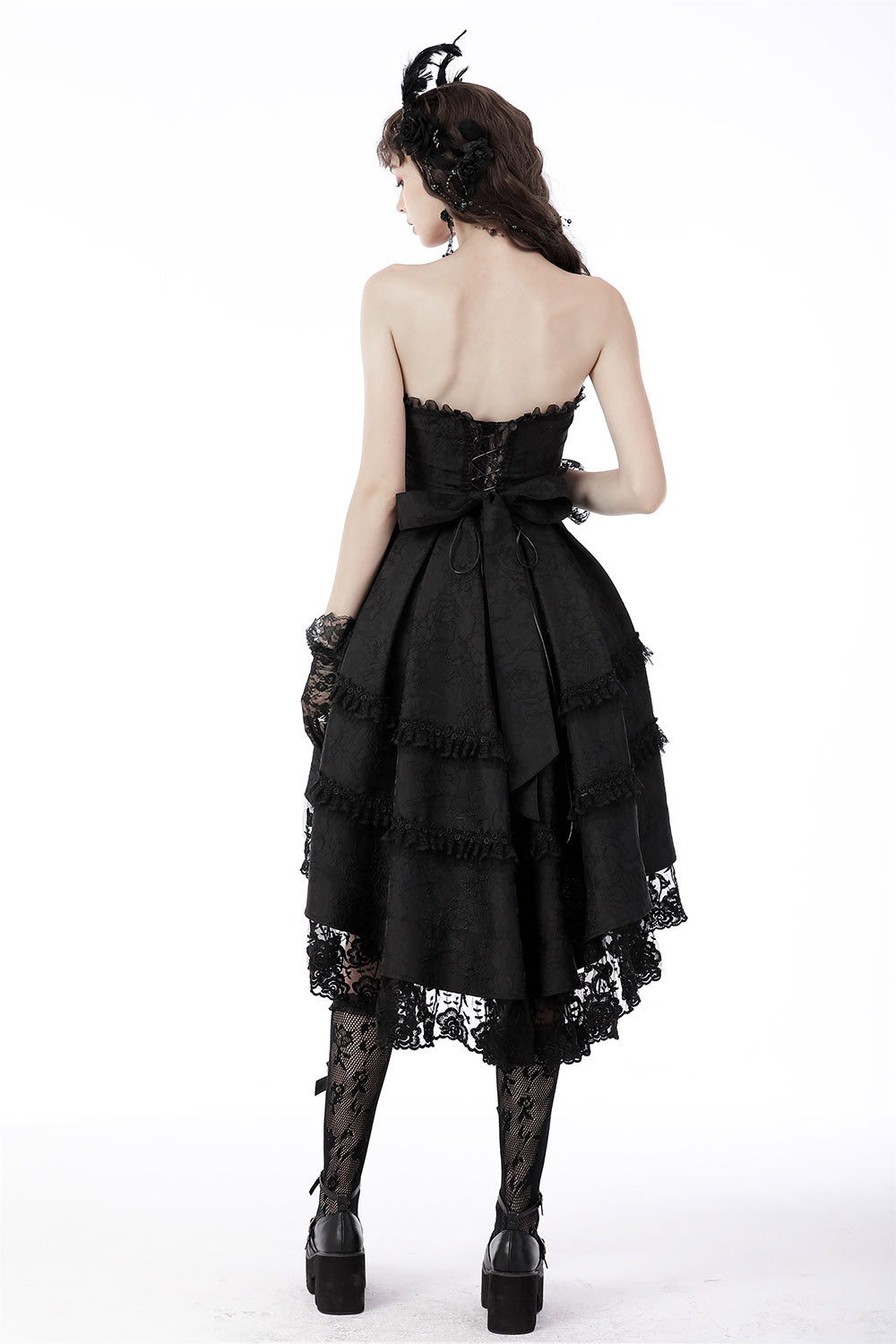 dark in love high low hem dress