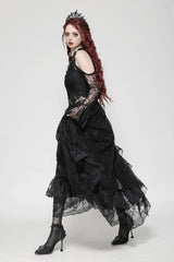 cold shoulder ruffled dress