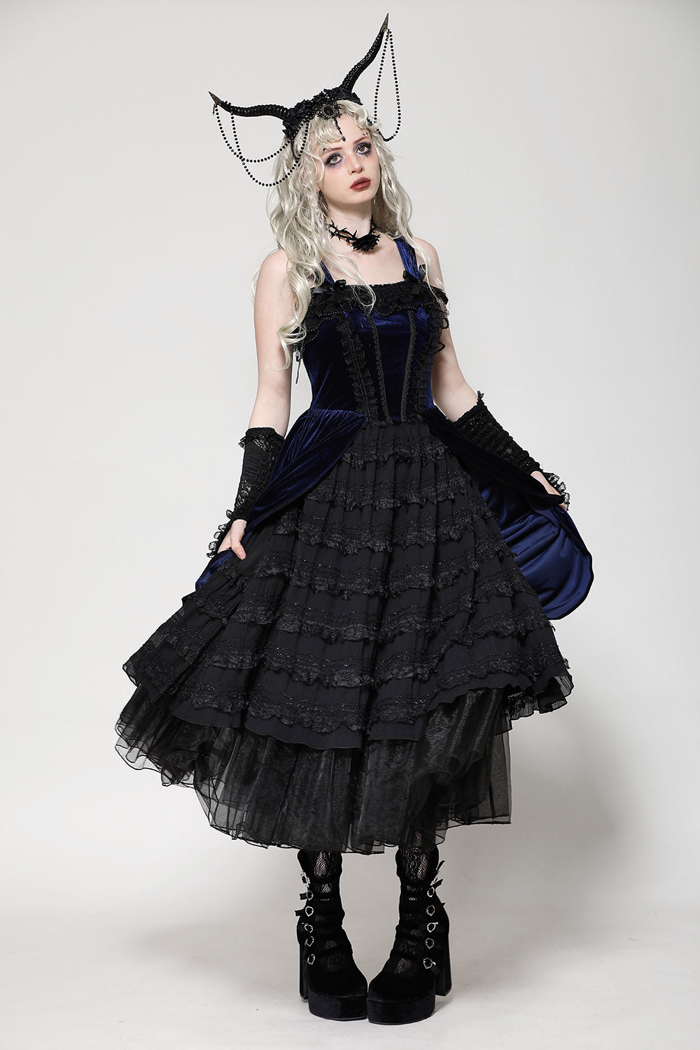 black alice in wonderland dress Dark Alice in Wonderland Bustle Dress