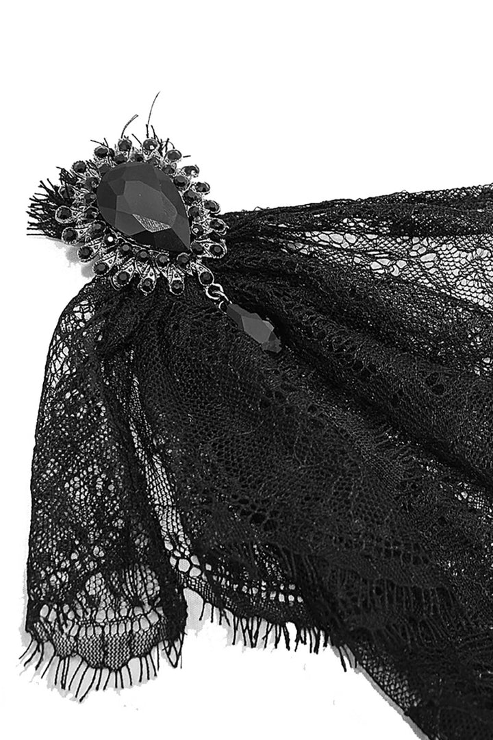 lace necktie