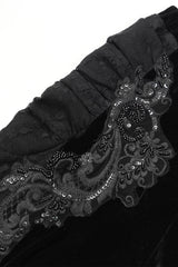 gothic beaded sequin flares