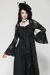 long lace floral cardigan